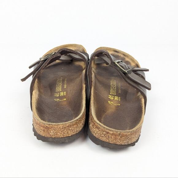 Birkenstock Brown Oiled Leather Mayari Sandals Size 41 - Picture 6 of 9